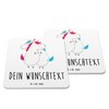 Mr. & Mrs. Panda 10er Set Personalisiertes Untersetzer Set Einhorn