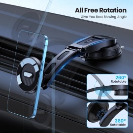 TOPK Mag-Safe Car Mount, Magnetic Phone Holder for Dashboard