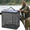 Floating Bait Bucket - Foldable Floating Fish Net Cage -