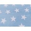 Double Sided Super Soft Fleece Fabric Blue Star 150cm x