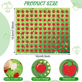 3000 Pcs Apple Stickers for Kids Mini Fall Stickers Small Fruit Stickers Red Apple Shape Stickers for Teacher Reward Incentive Chart Fall Classroom Preschool School Home Room Wall Decor