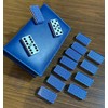 Domino Profesional Rombos Plata Azul