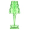 LED Crystal Table Lamp Transparent Prism Dimmable Desk Lamp USB