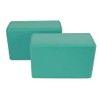 Kakaos 4 Inch Yoga Blocks (Set of Two) (Light Blue)