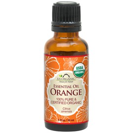 US Organic 100% Pure Sweet Orange Essential Oil - USDA Certified Organic (30 ml / 1 fl oz, Sweet Orange)