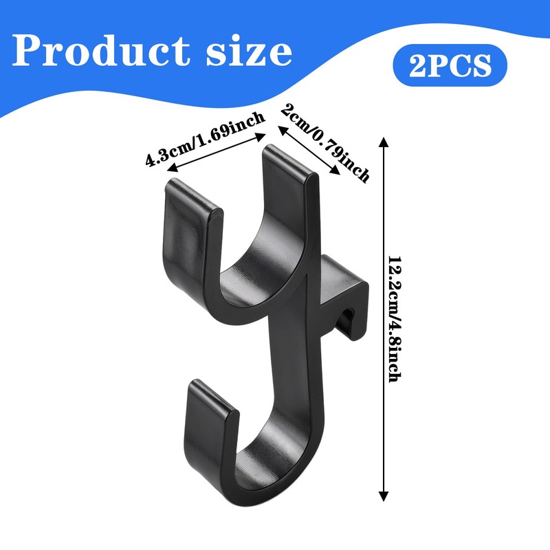 Ymapinc 2PCS Car Umbrella Hook, No Drilling Umbrella Holder for