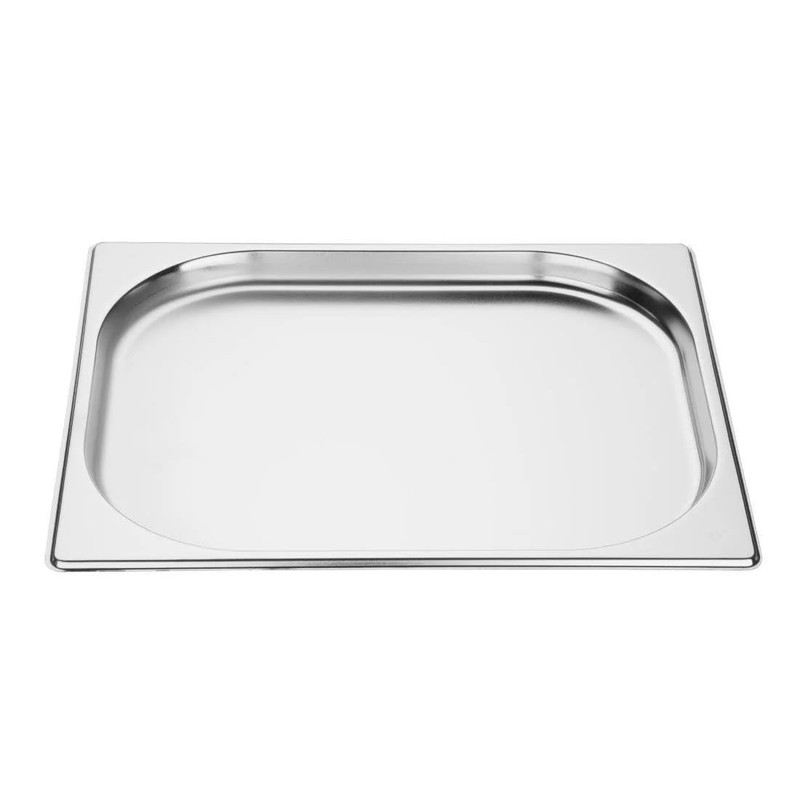 Vogue K906 Stainless Steel 1/2 Gastronorm Pan 1.2Ltr/20mm Deep Food