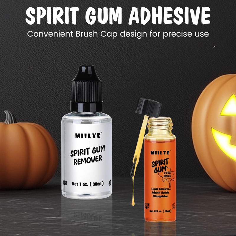 MIILYE Spirit Gum Adhesive and Remover – 15ml Professional Cosmetic