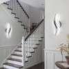 CANEOE Modern LED Wall Sconce 6000K Cold White Chrome Indoor