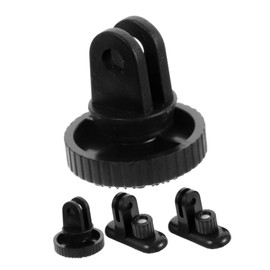 TEHAUX 4pcs Mount Adapter for Tripod Action Camera Adapter Tool for Stable Connection Lightweight Portable Compatible with Various Outdoor Activities for Sports Cameras