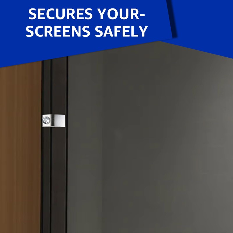 Storm Door Panel Clips with Screws 5/16" Offset Aluminum Storm