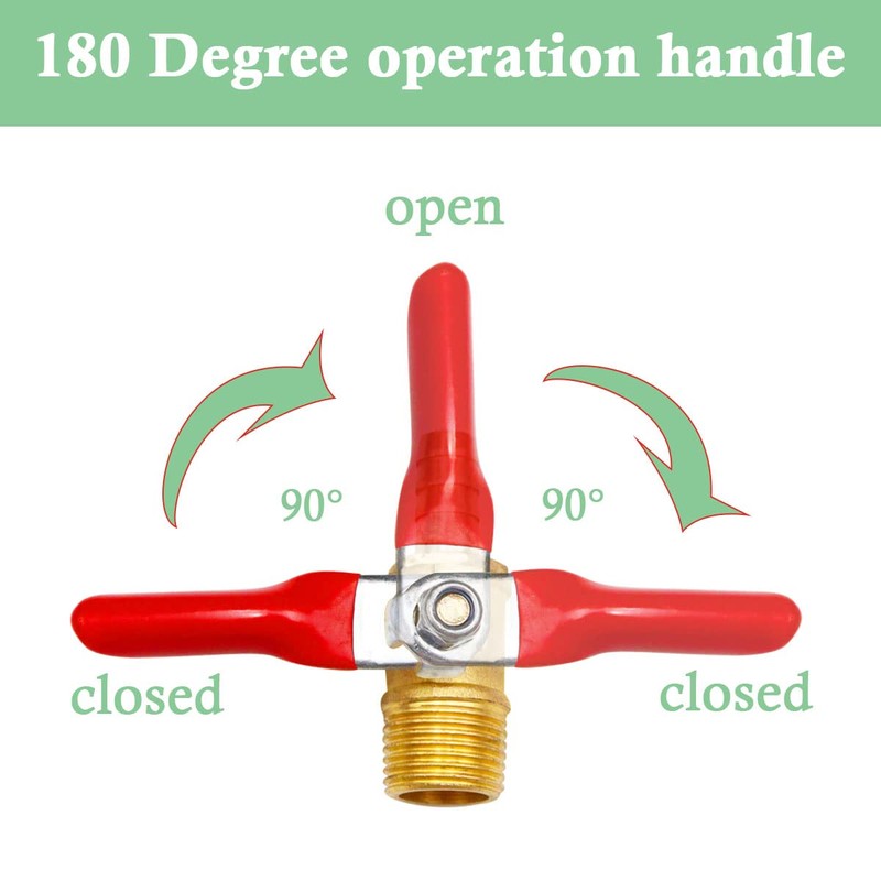 Tnuocke 2pcs Brass 3/8" NPT Male Thread x 3/8" Hose