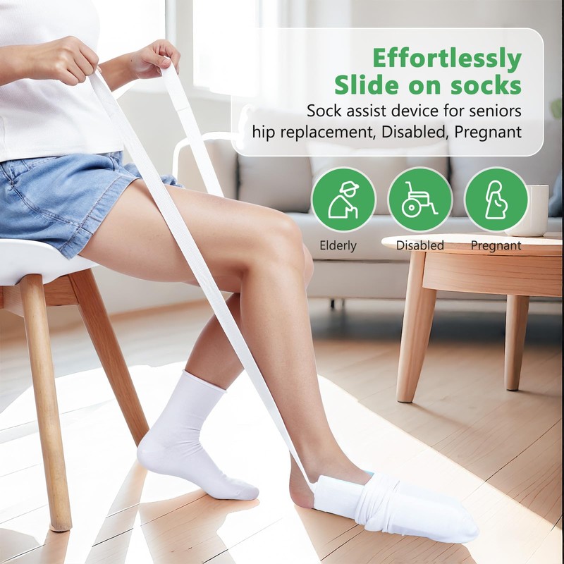 Fanwer Sock Aid Kit -Sock Aide Device for Seniors with