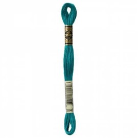 DMC Embroidery Floss Color Medium Teal Green #3848