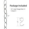 36 inches Long 11 Gauge Steel Chain Extension for Hanging