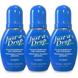 Just a Drop Just'a Drop Personal Toilet Odor Eliminator, assorted, 15ml 3-pack 45 Milliliter Assorted