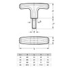 Ganter Normelemente T-Handle Screws Furniture Handles Cabinet Handles Drawer Handles