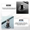Sandfren 4PCS Carbon Fiber American Flag Car Lock Knobs, Vehicle