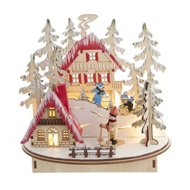 Kurt S. Adler JEL1502 Christmas Village, Multi-Colored