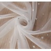 WPKIRA Lace Curtains, Non-See-through, UV Protection, Sheer Curtains, Stylish, Naturally,
