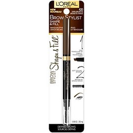 LOreal Paris L'Oral Paris Brow Stylist Shape & Fill Mechanical Eye Brow Makeup Pencil, Dark Brunette, 0.008 oz.
