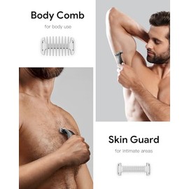 Set de Peines Protectores para OBlade – 0/1/2/3/5 mm, Peine Corporal y Protector Íntimo, Compatibles con QP2724, QP2834, QP2530, QP26XX, QP65XX, QP66XX