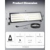 Linkable LED Shop Light (Built-in Outlet) - 100W 15000LM Aluminum