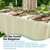 Leading Linens 1 Pack 70 x 90 Inch Rectangle Ivory