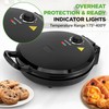 NutriChef Countertop Pizza Maker | 1500W Non-Stick Electric Pizza Cooker