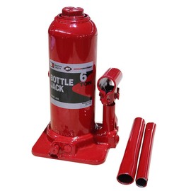 AFF Super Duty 6 Ton Hydraulic Bottle Jack, Manual, Welded Cylinder, High-Grade Steel Construction, Forged and Welded Base, 3606