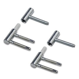 Door Hinges Drilling Hinges Door Hinge Door Hinge Screw-On Tape 3-Piece Steel for Interior Doors Wooden Door Pack of 2 - Steel