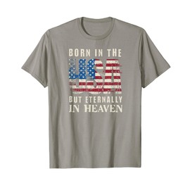 Born in the USA Christian USA Flag Men Women Patriot T-Shirt