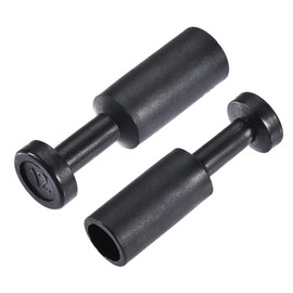 sourcing map Pressure to Connect Connectors, Cap Style Pneumatic Blanking Plugs, for 12mm Internal Diameter Air Hose Pipe, Plastic, Black, Pack of 10