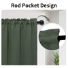 Easy-Going Blackout Door Curtains, Rod Pocket Privacy Light Filtering Sidelight
