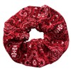 Red Bandana Scrunchie hair Tie Ponytail