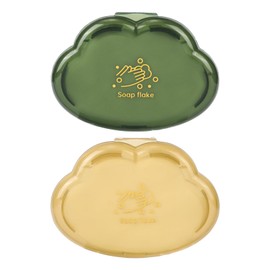 Docolor Soap sheets for on the go, 100 mini soap sheets, travel soap, portable, mini paper soap, travel soap sheets, 2 boxes of paper soap, for adventure camping, outdoor, travel (yellow + green)