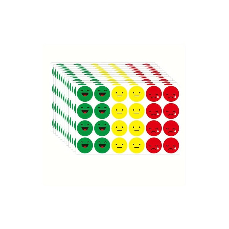 CAA Trading™ 240 x Happy Sad Face Stickers Labels Teachers