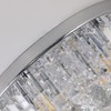 Gopmmy Modern K9 Crystal Raindrop Chandelier Lighting, Flush Mount G9