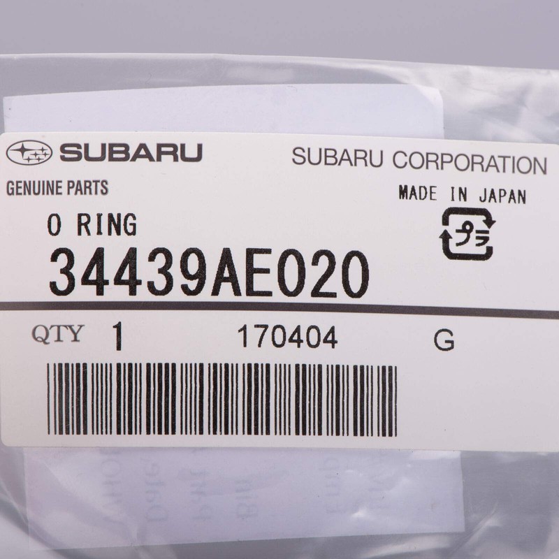 Genuine Subaru Power Steering Suction Inlet O-Ring - 34439AE021