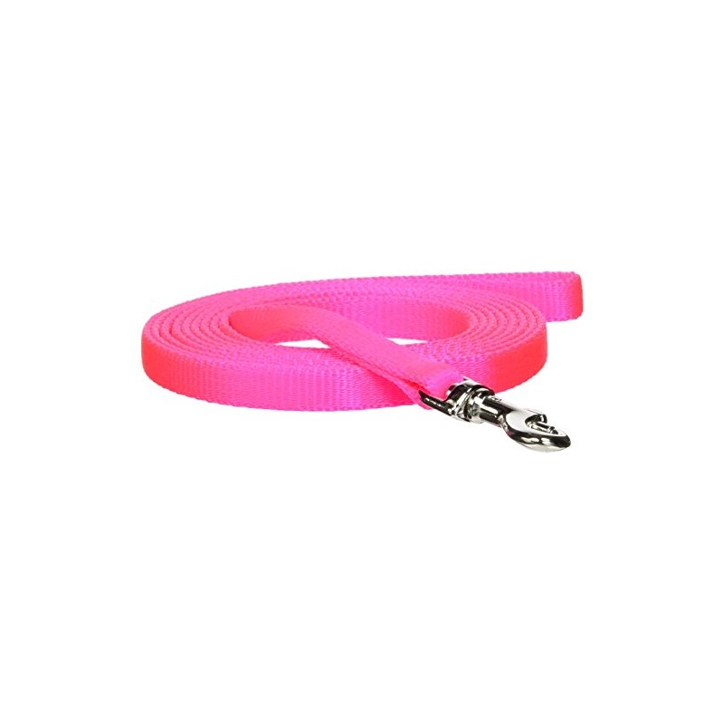 OmniPet Pocket Pups Nylon Lead, 5/16" x 6", Hot Pink