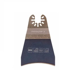 Arrow OSC111-1 Bi-Metal Oscillating Multitool Pipecutting Saw Blade for Metal, Copper, and PVC Pipe, Universal, Fits Most Multitools, Includes Adpater, 2-9/16 Inch