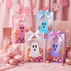 Gersoniel 24 Pack Ghost Clear Gift Bags with Handles