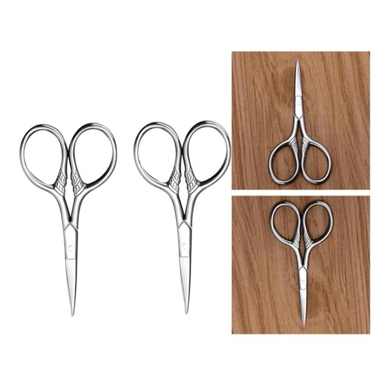 2x Beauty Beard Bigote Ceja Nariz Recorte Tijeras Clippers