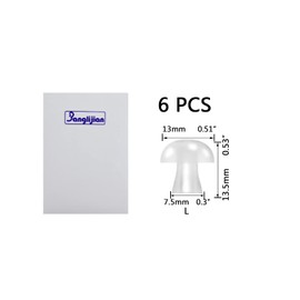 Banglijian Hearing Aids Accessories 6 Ear Domes Plugs Pieces Eartips for Thick Tube (Large)