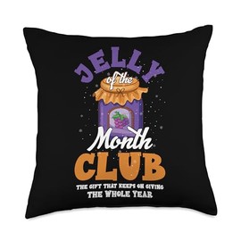 Vacation Jelly of the Month Clubs Merry Christmas Funny Throw Pillow, 18x18, Multicolor