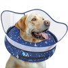 Elevated Inflatable Dog Cone Collar to Stop Licking, Dog Donut