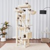 Heybly Cat Tree, 71-Inch-Tall Tower for Indoor Cats with 2