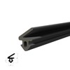DQ-PP Rubber Window Seal, Black, for PVC Windows, Plastic Window
