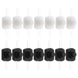 SING F LTD 40Pcs Latching Push Button Switch 2-Pin Torch Push Button Switch Self-Lock Push Button Switch for Audio-Visual Products Digital Products Remote Control