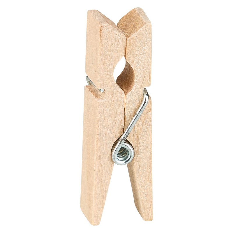 Idena 63134 Mini Wooden Clothes Pegs, Pack of 48, Approx.